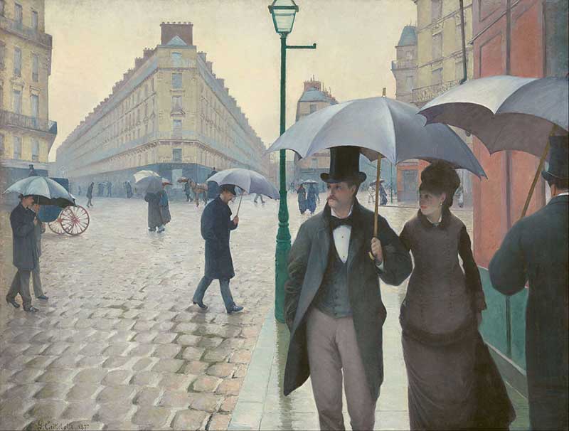Gustave Caillebotte Paris Street painting