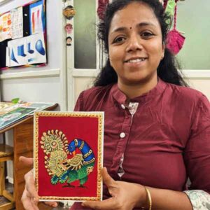 tanjore painting bird